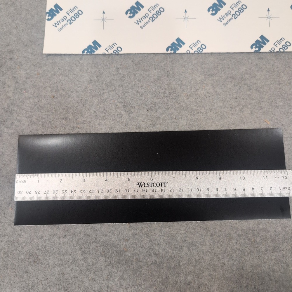 3M Wrap Film Series 2080 Satin Black Car Wrap 3 Pack Sheets Adhesive Vinyl - Picture 3 of 5